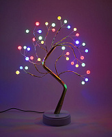 Б0051948 Светодиодная новогодняя фигура ЭРА ЕGNID - 36M дерево с разноцветными жемчужинами 36 LED