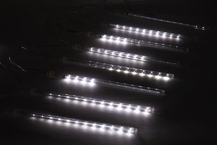 Б0041910 ENOS-02H ЭРА Гирлянда LED Сосульки 2,1м холодный свет, 7V, IP44 (20/400)  - фотография 9