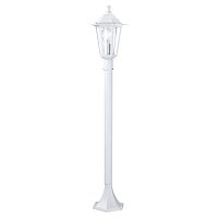 22995 Уличный светильник напольный LATERNA 5, 1х60W(E27), H1000, литой алюм., белый/стекло