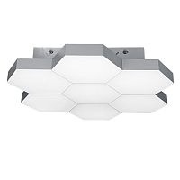 750074 (MX13003032-7А) Люстра потол FAVO LED-35W 1680LM Silver 4000K (в комплекте), 750074