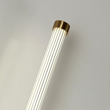 3057-2W Lignum настенный светильник D100*W60*H800, LED*19W, 1520LM, 4000K, included; каркас цвета золота, белый плафон цилиндрической формы из акрила, 3057-2W  - фотография 5
