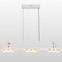 LSP-7175 Линейно-подвесной светильник, цвет основания - белый, плафон - акрил (цвет - белый), 11х3W LED