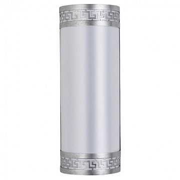 4010-2W Exortivus настенный светильник D115*W180*H485, 2*E14*40W, excluded; каркас цвета античного серебра, плафон из белой ткани, 4010-2W  - фотография 2
