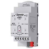 ZRX-KCI4S0 Интерфейс KNX KCI 4 S0 для счетчиков учета ресурсов с импульсными выходами (S0), до 4х счетчиков, контроль электрической энергии (энергии и мощности), воды и/или газа (объем и расход), резервное питание, LED индикация, на DIN рейку, 2TE