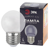 Б0049572 Лампочка светодиодная ЭРА STD ERAWL45-E27 E27 / Е27 1Вт шар прозрачный для белт-лайт