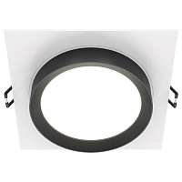 DL086-GX53-SQ-WB Downlight Hoop Встраиваемый светильник, цвет: Бело-черный 1x15W GX53