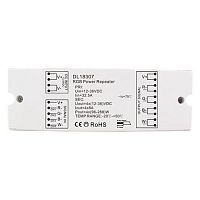 DL18307/RGB Power Repeater Donolux, RGB усилитель сигнала, напряжение питания 12-36V, ток 3/4х8А, выходная мощность 3/4×(96-288)W