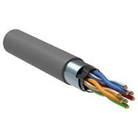 LC1-C5E04-311 ITK Кабель связи витая пара F/UTP, кат.5E 4x2х24AWG solid, PVC, 305м, серый