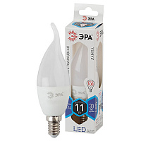 Б0032993 Лампочка светодиодная ЭРА STD LED BXS-11W-840-E14 E14 / Е14 11Вт свеча на ветру нейтральный белый свет