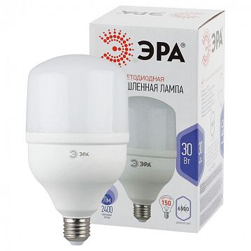 Б0027004 Лампа светодиодная ЭРА STD LED POWER T100-30W-6500-E27 E27 / Е27 30 Вт колокол холoдный дневной свет