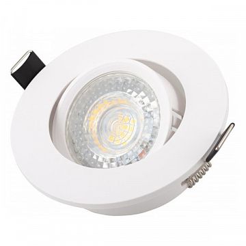 DK3020-WH DK3020-WH Встраиваемый светильник, IP 20, 10 Вт, GU5.3, LED, белый, пластик  - фотография 2