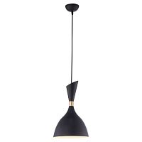 LSP-8150 MARION Подвесной светильник, цвет основания - черный, плафон - металл (цвет - черный), 1x60W E27