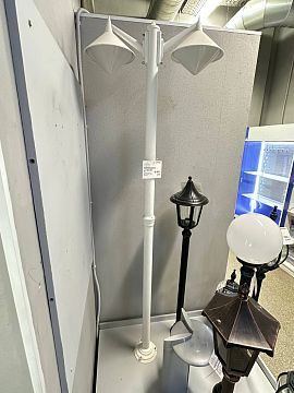 150.P2.BGG Sirio, напольный светильник, цвет арматуры - белый, 2х75w E27  - фотография 2
