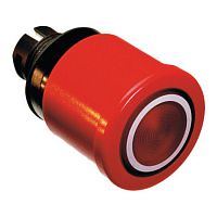 1SFA611511R1101 Кнопка MPMP3-11R ГРИБОК красная (только корпус) с подсветкой с у силенной фиксацией 40мм отпускание вытягиванием поворотом
