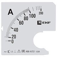 s-a721-100 Шкала сменная для A721 100/5А-1,5 EKF PROxima s-a721-100 Шкала сменная для A721 100/5А-1,5 EKF PROxima