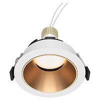 DL051-U-1WMG Maytoni Technical Встраиваемый светильник Цвет: Белый и Матовое золото 10W