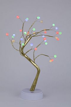 Б0051948 Светодиодная новогодняя фигура ЭРА ЕGNID - 36M дерево с разноцветными жемчужинами 36 LED  - фотография 5