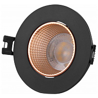 DK3061-BBR DK3061-BBR Встраиваемый светильник, IP 20, 10 Вт, GU5.3, LED, черный/бронзовый, пластик