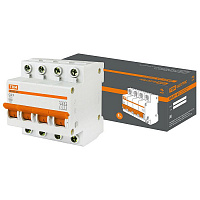 SQ0218-0036 Автоматический выключатель TDM Electric ВА47-63 4P 63А (C) 4.5кА, SQ0218-0036