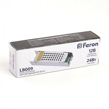 48006 Трансформатор электронный для светодиодной ленты 24W 12V (драйвер), LB009  - фотография 5