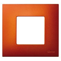 2700617-082 Декоративная рамка 1 пост Simon SIMON 27 PLAY, оранжевый, 2700617-082