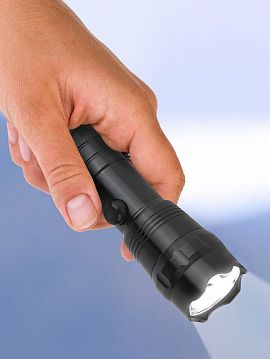 Б0023319 Светодиодный фонарь Трофи TM1W ручной на батарейках алюминиевый  - фотография 9
