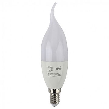 Б0027973 Лампочка светодиодная ЭРА STD LED BXS-9W-827-E14 E14 / Е14 9Вт свеча на ветру теплый белый свет  - фотография 3