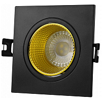 DK3071-BK+YE DK3071-BK+YE Встраиваемый светильник, IP 20, 10 Вт, GU5.3, LED, черный/желтый, пластик