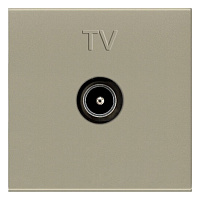 2CLA225070N1901 Розетка TV ABB ZENIT одиночная, скрытый монтаж, шампань, 2CLA225070N1901