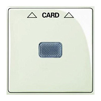 2CKA001710A3937 Накладка на карточный выключатель ABB BASIC55, скрытый монтаж, chalet-white, 2CKA001710A3937