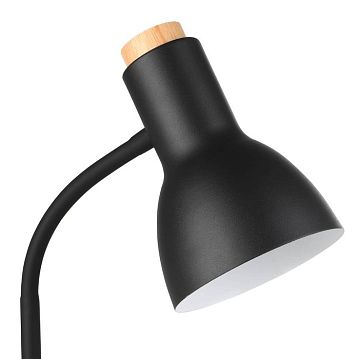 900628 900628 Настольная лампа VERADAL-QI, LED 5,5W, 720lm, B125, H490, дерево, пластик, черный, коричневый/сталь, черный, 900628  - фотография 5
