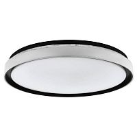 99781 99781 Светильник потолочный SELUCI, LED 4x10W, 5000lm, H70, Ø490, сталь/пластик, черный/белый/прозрачный