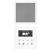 DABLS1WW Цифровое радио Jung LS 990, с дисплеем, электронный, скрытый монтаж, белый, DABLS1WW