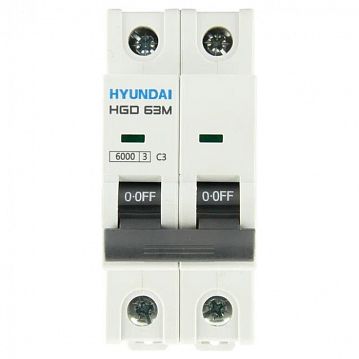 13.04.001042 Автоматический выключатель HYUNDAI HGD 2P 40А 6кА, 13.04.001042