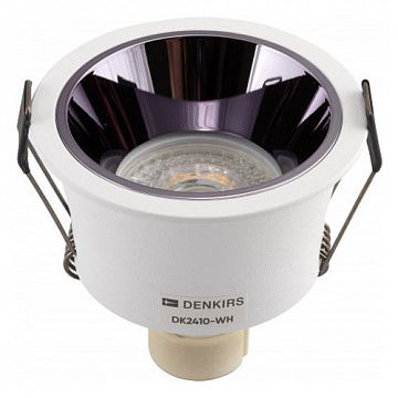 DK2410-WH DK2410-WH Встраиваемый светильник, IP 20, 5 Вт, GU10, бело-черный, алюминий  - фотография 2