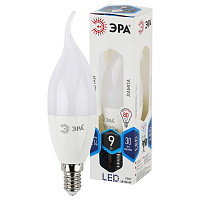 Б0027974 Лампочка светодиодная ЭРА STD LED BXS-9W-840-E14 E14 / Е14 9Вт свеча на ветру нейтральный белый свет