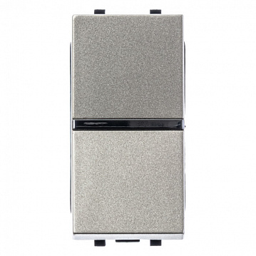 2CLA210200N1901 Переключатель 1-клавишный ABB ZENIT, скрытый монтаж, шампань, 2CLA210200N1901