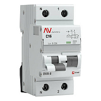 rcbo6-1pn-16C-30-ac-av Дифавтомат EKF AVERES 1P+N 16А (C) 6 кА, 30 мА (AC), rcbo6-1pn-16C-30-ac-av