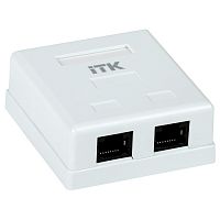 CS2-1C5EU-22 ITK Настенная инф. розетка RJ45, кат.5Е UTP, 2-порта