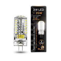 107707103 Лампа Gauss G4 AC150-265V 3W 230lm 2700K силикон LED 1/10/200