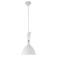 LSP-8151 MARION Подвесной светильник, цвет основания - белый, плафон - металл (цвет - Белый), 1x60W E27
