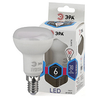 Б0020556 Лампочка светодиодная ЭРА STD LED R50-6W-840-E14 Е14 / Е14 6Вт рефлектор нейтральный белый свет