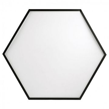 Б0050551 Светильник светодиодный Geometria ЭРА Hexagon SPO-121-B-40K-038 38Вт 4000К 4000Лм IP40 600*600*80 черный подвесной  - фотография 5