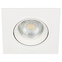 Б0054374 Встраиваемый светильник декоративный ЭРА KL92-1 WH MR16/GU5.3 белый, пластиковый