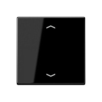 A1700PSW Накладка на жалюзийный выключатель Jung, скрытый монтаж, черный, A1700PSW