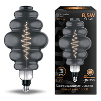 161802005 Лампа Gauss Filament Honeycomb 8.5W 165lm 1800К Е27 gray LED 1/2