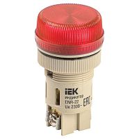 BLS40-ENR-K04 Лампа ENR-22 сигнальная d22мм красный неон/240В цилиндр ИЭК