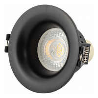 DK3024-BK DK3024-BK Встраиваемый светильник, IP 20, 10 Вт, GU5.3, LED, черный, пластик