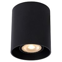 09100/01/30 BODI Потолочный светильник Round GU10 excl D8 H9.5cm Black