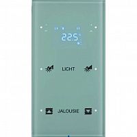 75642150 Touch sensor, 2-канальный, стекло, with thermostat, полярн.белый, с конфигуратором, R.3